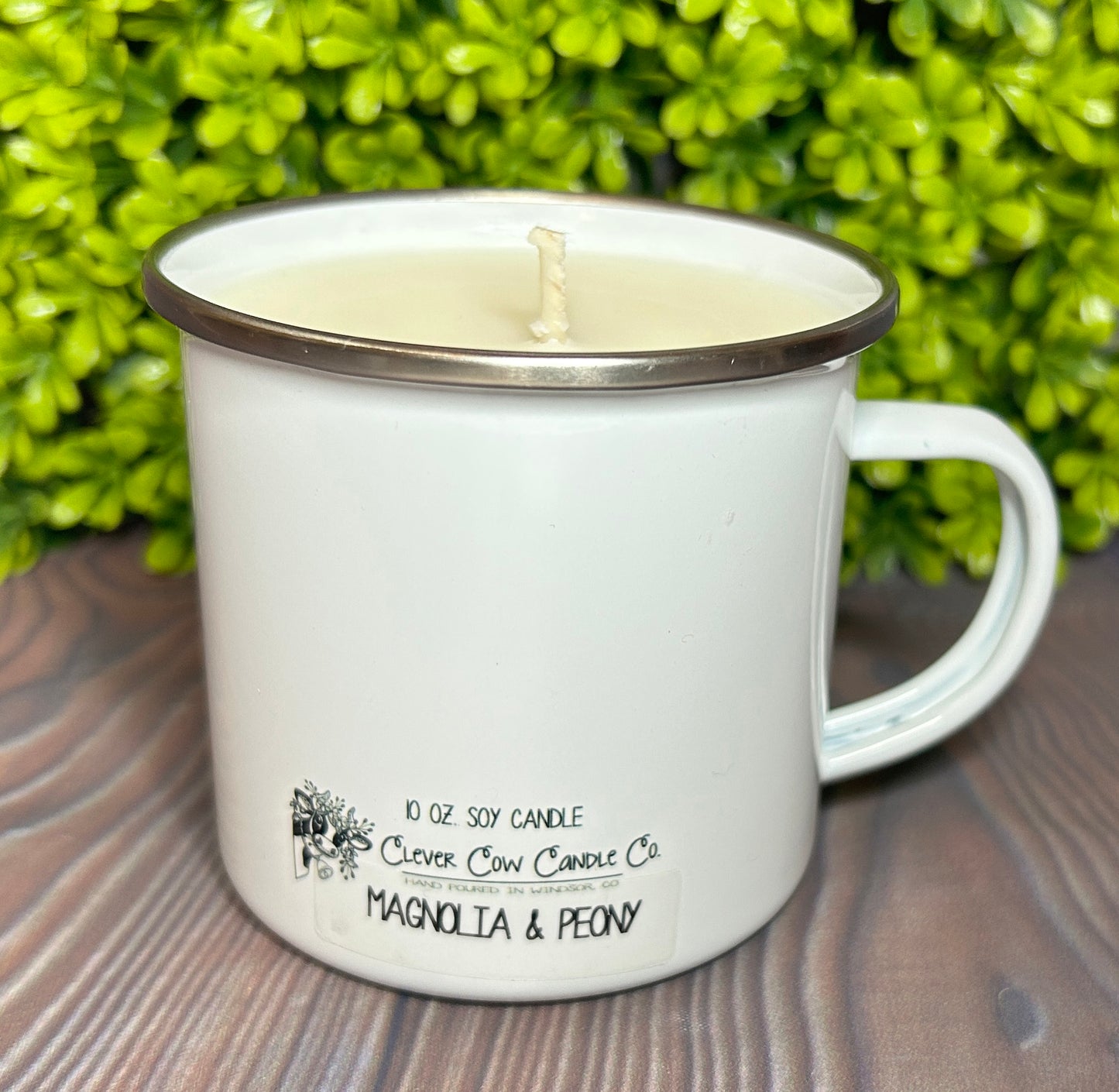 Enamel Mug Candle -  Your Own Photo/Image (Silver Paw Studio)