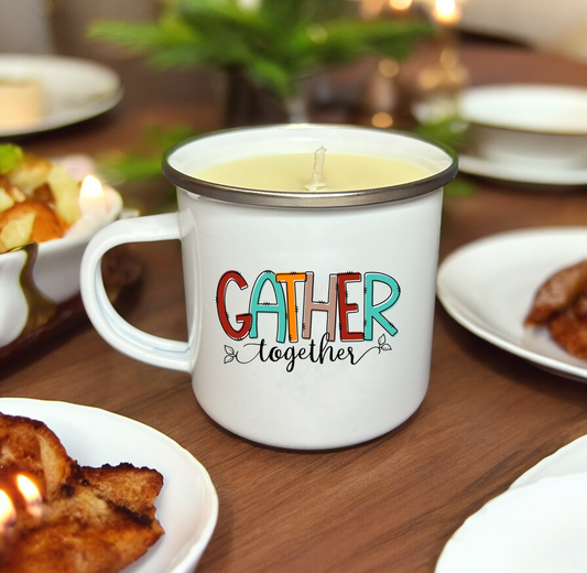 Gather Enamel Mug Candle